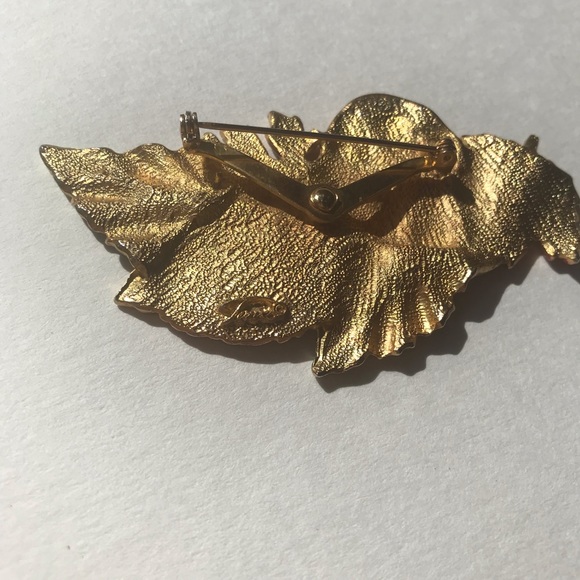 Vintage Tara Fall Leaves Brooch Pin - Picture 4 of 6